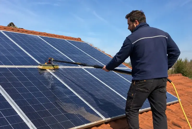 Nettoyage et entretien de panneaux solaires à Châteauneuf-de-Bordette